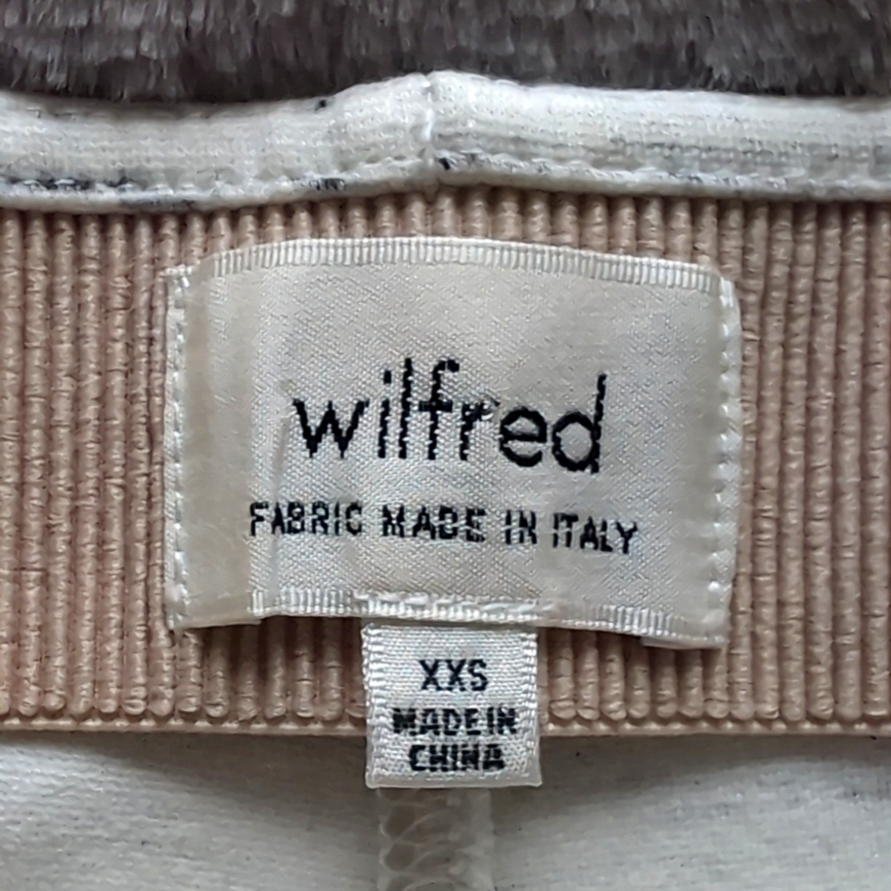 Wilfred Pencil Skirt in Beige and Cream